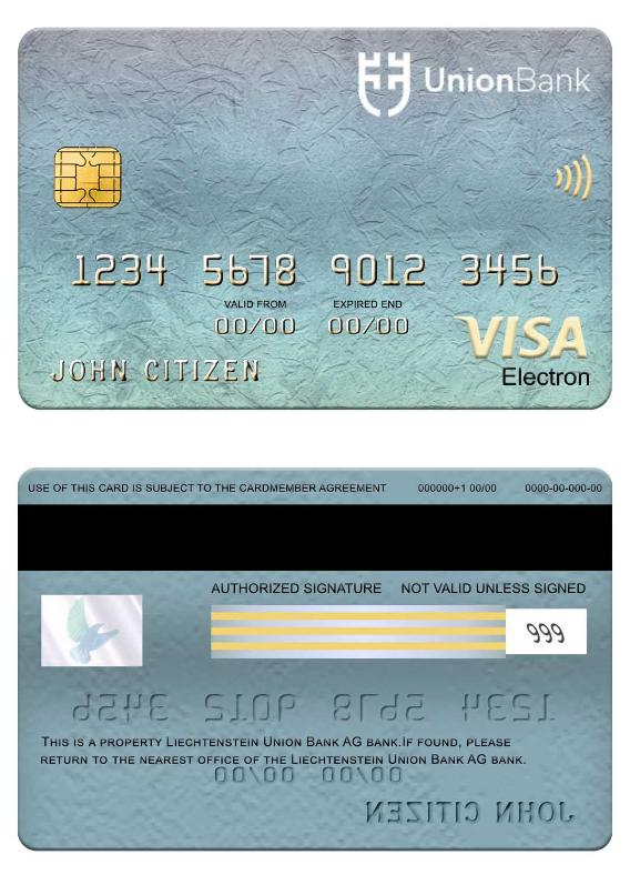 Liechtenstein union bank visa electron card